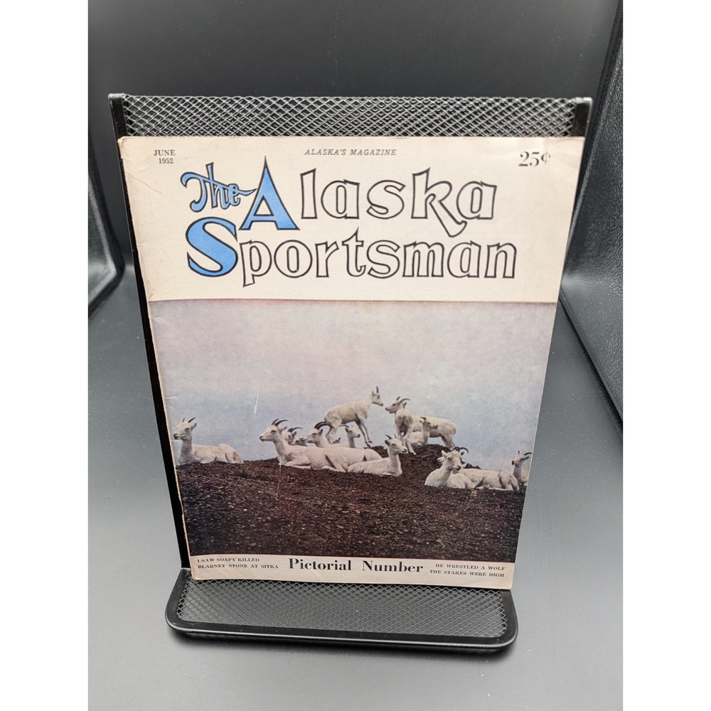 Vintage June 1952 Alaska Sportsman Magazine Hunting Fishing Outdoorsman